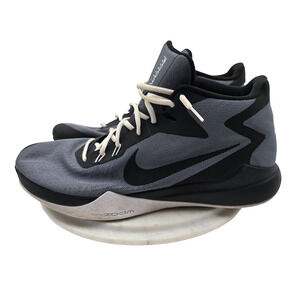 Nike Mens Zoom Evidence 852464-002 Gray Black Basketball Shoes Size 13
